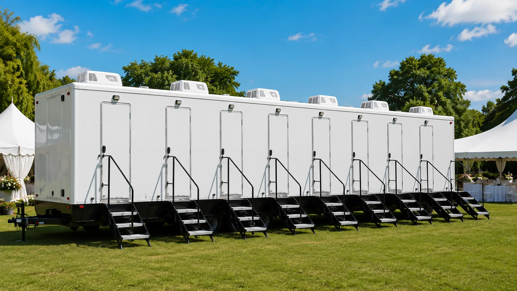8 Stall Restroom Trailer in Clinton Township, MI